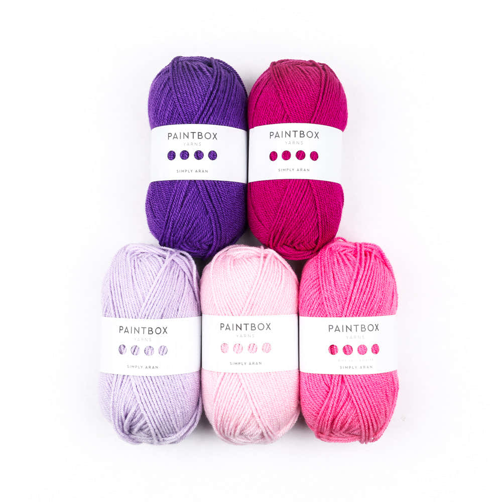 Paintbox Yarns Simply Aran 5 Ball Color Pack Yarn - Acrylic Aran