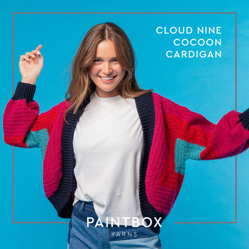 Paintbox Yarns Cloud Nine Cocoon Cardigan Crochet Pattern