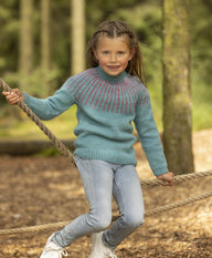 Aldis Sweater in Blue Viking Garn Viking Wool