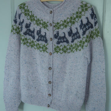 Fairisle Scottie Yoke Cardigan