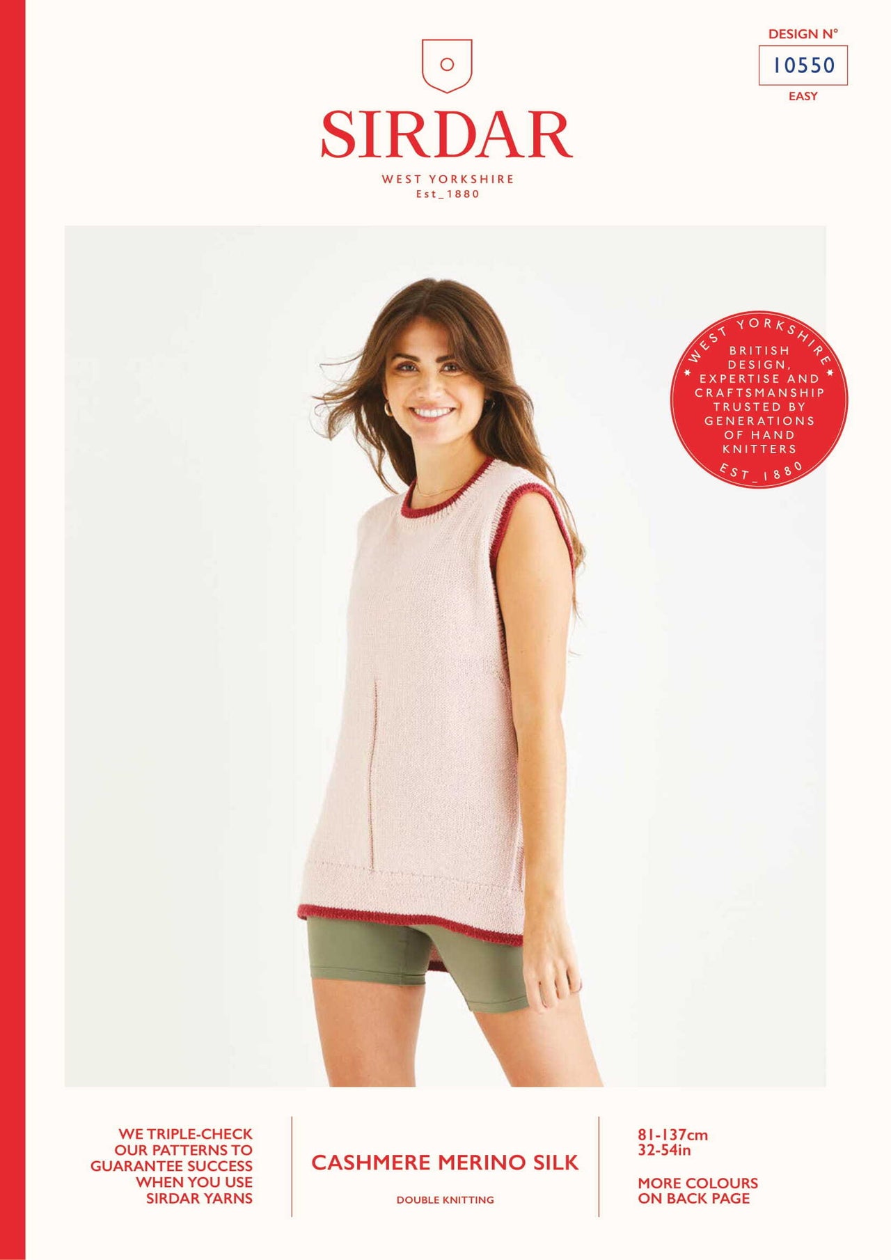 Sirdar 10550 Swing Tipped Vest PDF