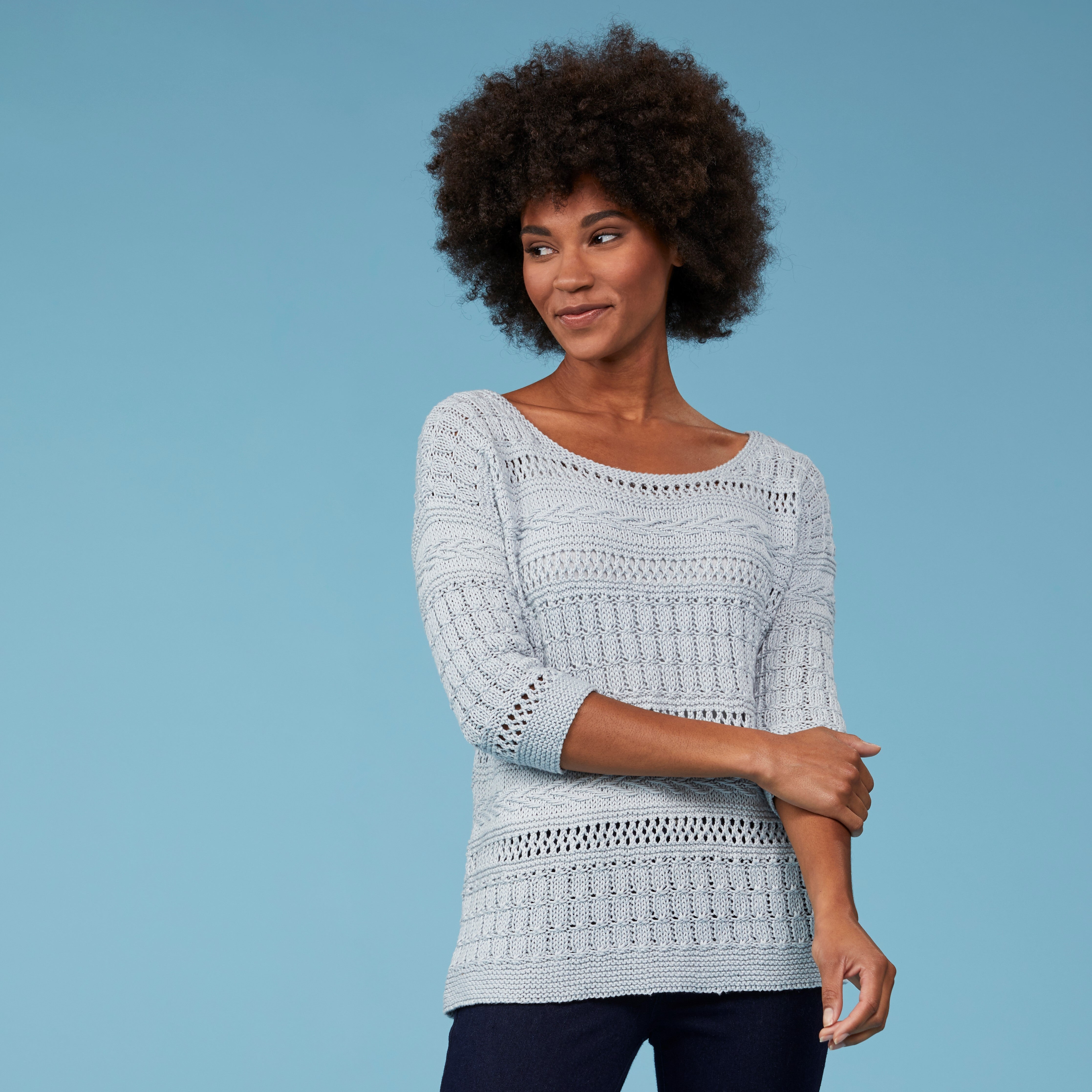Tahki Yarns Oak Harbor Pullover Knitting Pattern