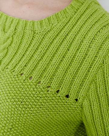 Debbie Bliss Moss Stitch Rib Jumper Knitting Pattern