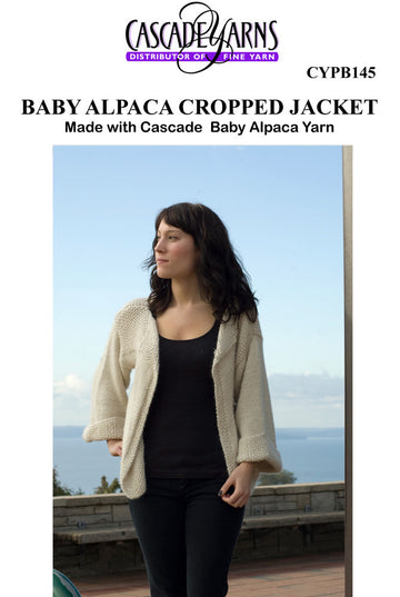 Cropped Jacket in Cascade Baby Alpaca B145 - Free PDF