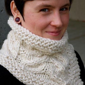 Stag Button Scarf