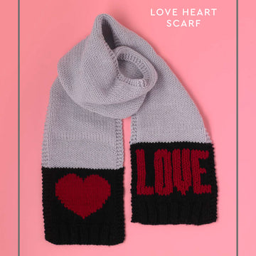 Paintbox Yarns Love Heart Scarf Knitting Pattern