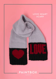 Paintbox Yarns Love Heart Scarf Knitting Pattern