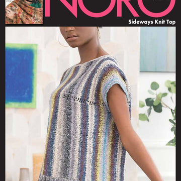 Noro Sideways Knit Pullover Top Knitting Pattern