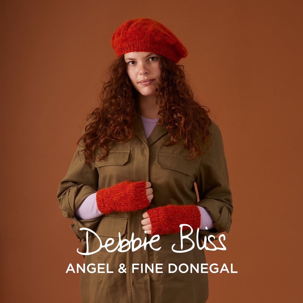 Debbie Bliss Nancy Beret & Hand Warmers Knitting Pattern