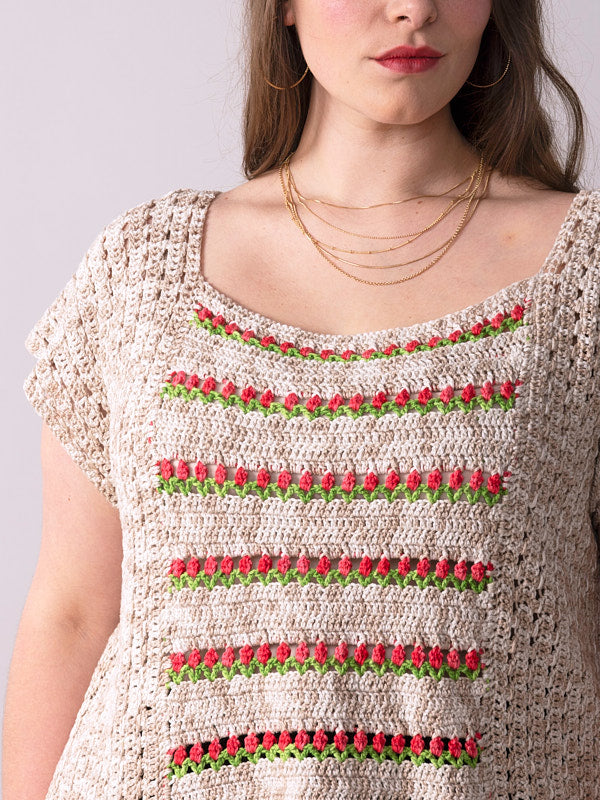 Azalea Buds Top Crochet Pattern