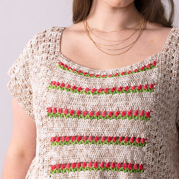 Azalea Buds Top Crochet Pattern