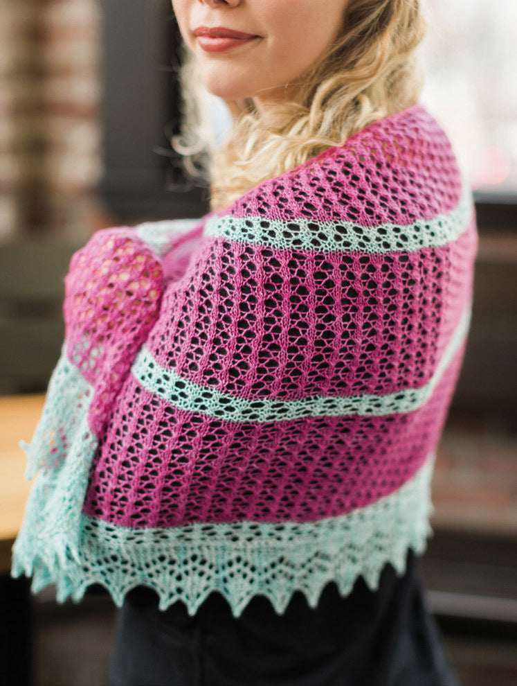 SweetGeorgia Angi Shawl Wrap Knitting Pattern