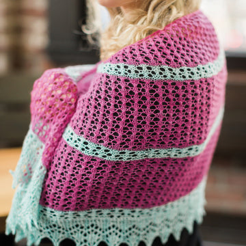 SweetGeorgia Angi Shawl Wrap Knitting Pattern