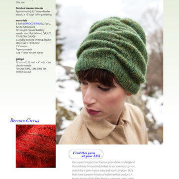 Berroco Potrillo Hat Knitting Pattern
