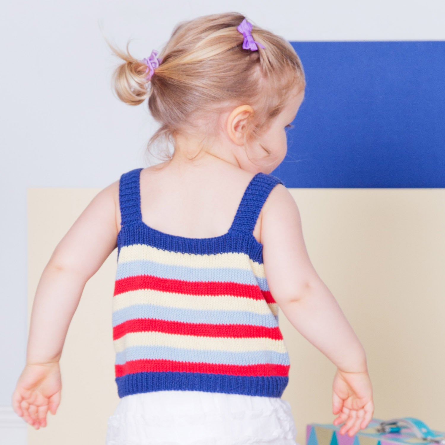 MillaMia Ronja Thick Stripe Tank Knitting Pattern