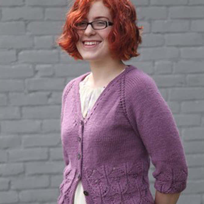 Valley Yarns Hyacinth Cardigan Knitting Pattern