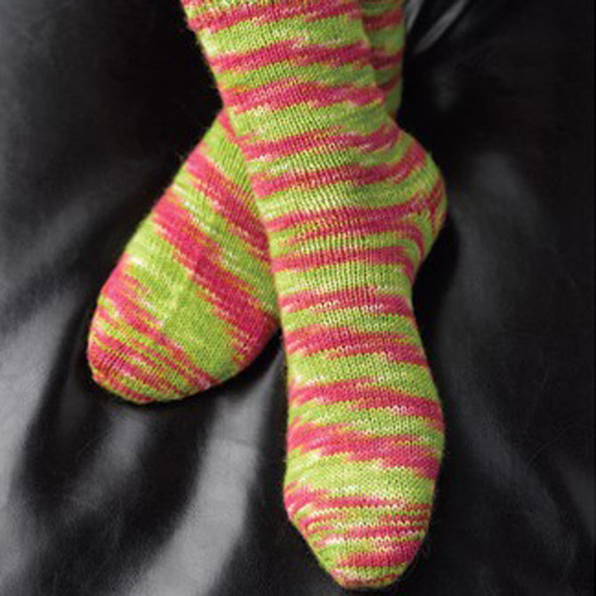 Valley Yarns B Basic Toe-Up Socks Knitting Pattern