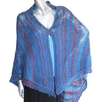 Jojoland Bear Tracks Shawl Wrap Knitting Pattern