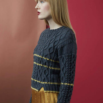 Debbie Bliss Grete Sweater Knitting Pattern