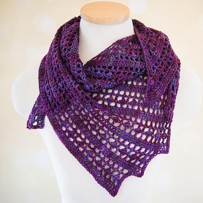 SweetGeorgia Solna Shawl Crochet Pattern
