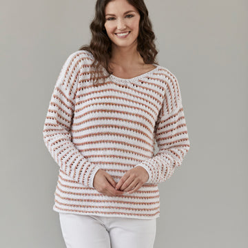 Tahki Yarns Poplar Pullover Knitting Pattern