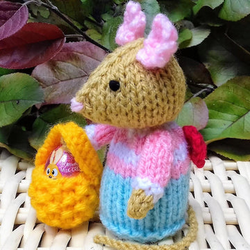 Little Easter Tittle Mouse & Egg Basket - Creme Egg Cover