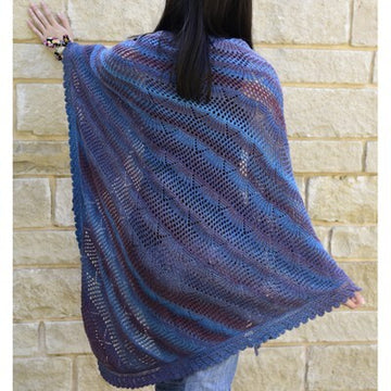 Jojoland Bear Tracks Shawl Wrap Knitting Pattern