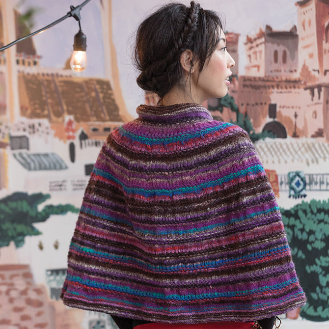 Noro One Button Capelet Knitting Pattern