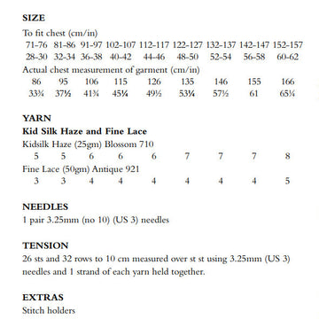 Cameron Jumper in Rowan Kid Silk Haze and Fine Lace - RTP007-00002-ENP - PDF