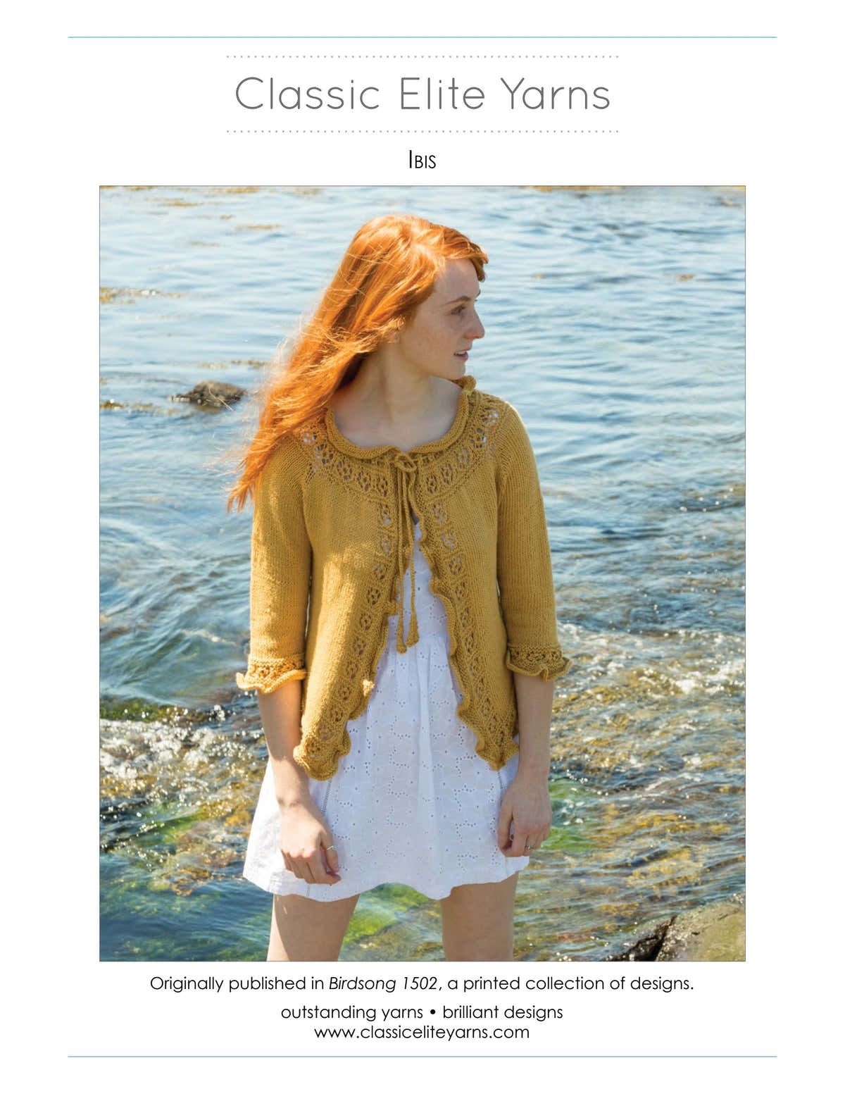 Classic Elite Yarns Ibis Cardigan Knitting Pattern