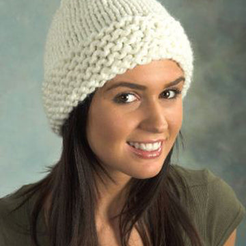 Garter Brim Hat Knitting Pattern