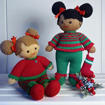 Christmas Eve Pj's, Lilly and May dolls