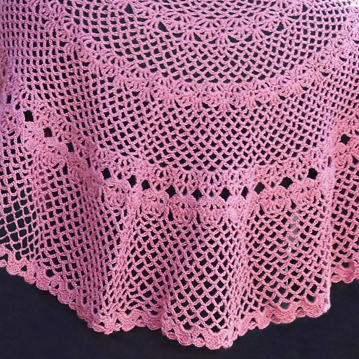 Cascade Yarns FW Rose Petal Lace Shawl Crochet Pattern