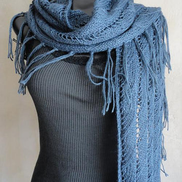 #123 Sophisticated Boho Lace Eternity Scarf