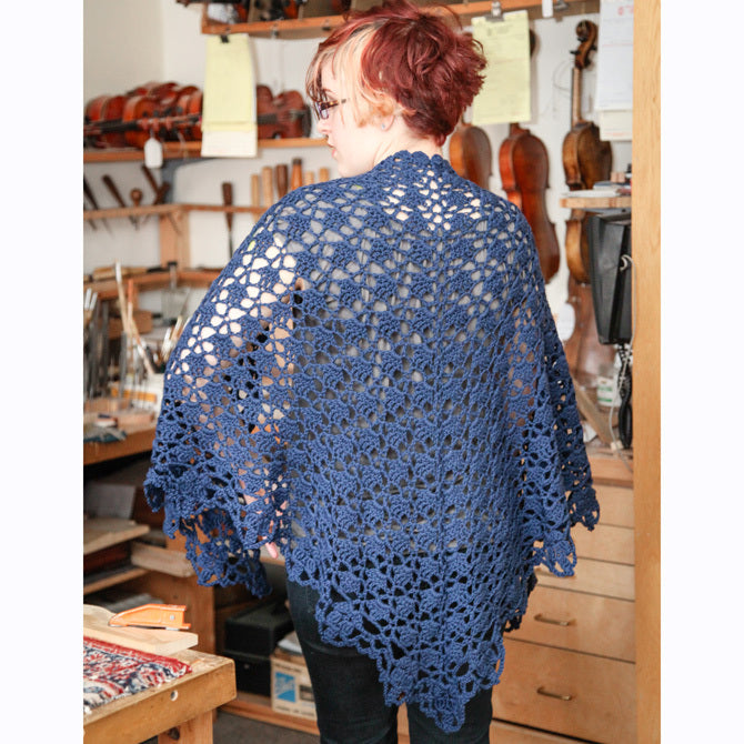 Valley Yarns 40th Anniversary Cousteau Shawl Crochet Pattern