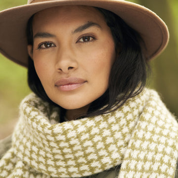 Houndstooth Scarf Knitting Pattern