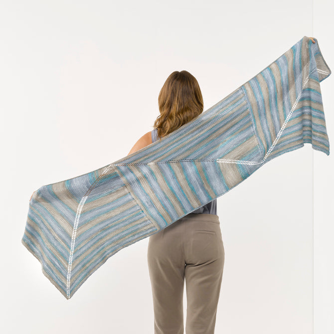 Sesia Miriam Mitered Wrap Knitting Pattern