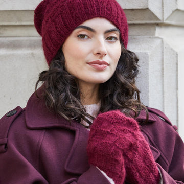 Heather Hat + Mittens Knitting Pattern