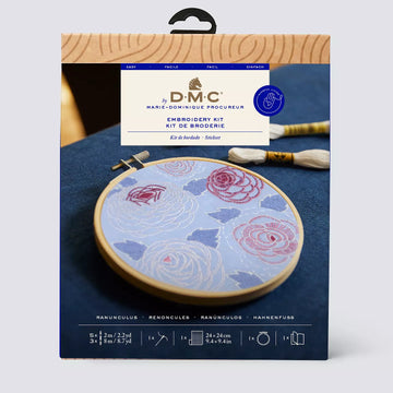 Ranunculus by Marie-Dominique Procureur Easy Embroidery Kit