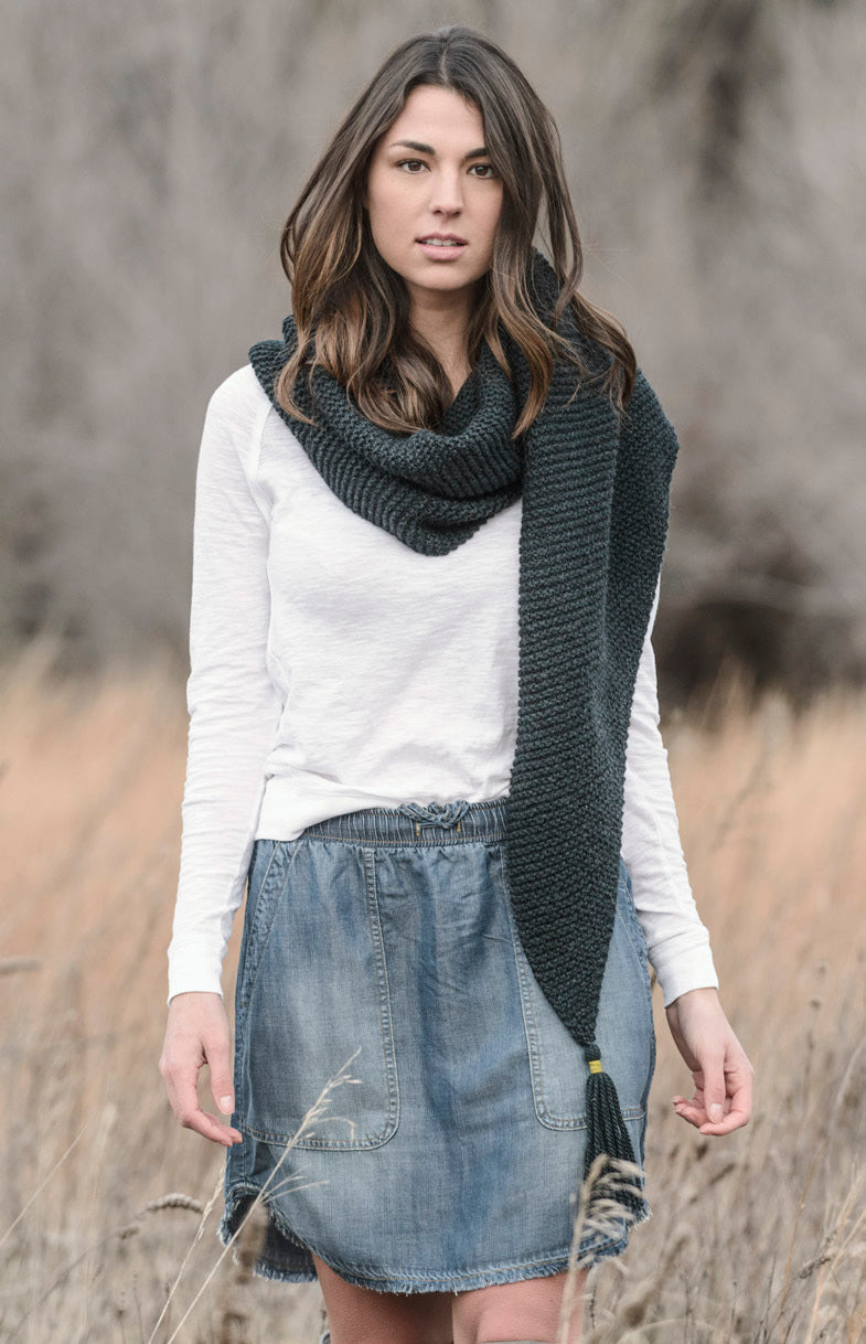 Blue Sky Fibers St. Cloud Scarf Knitting Pattern