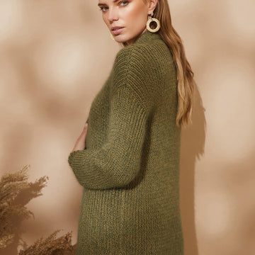Rowan Khaki Cardigan Knitting Pattern