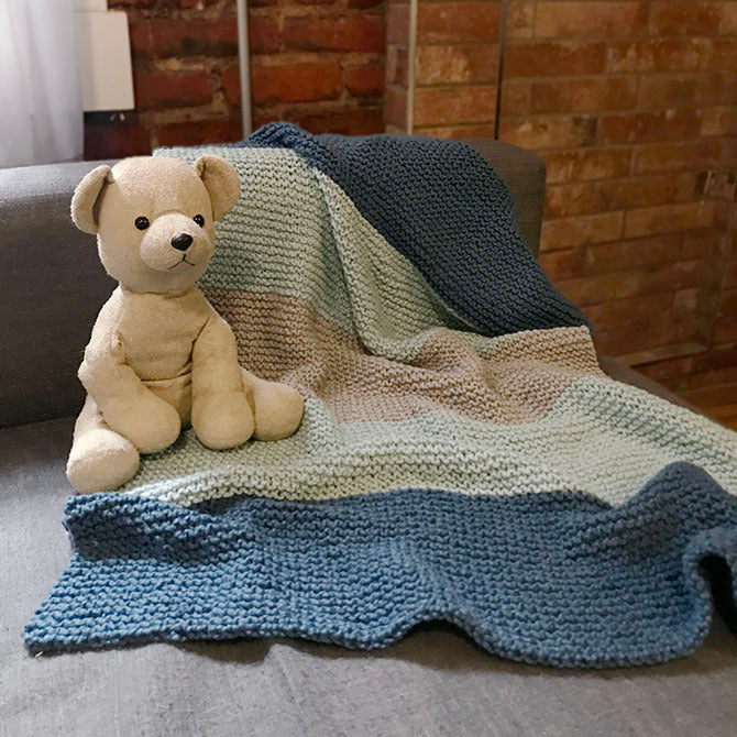 String Finn's Blanket Knitting Pattern