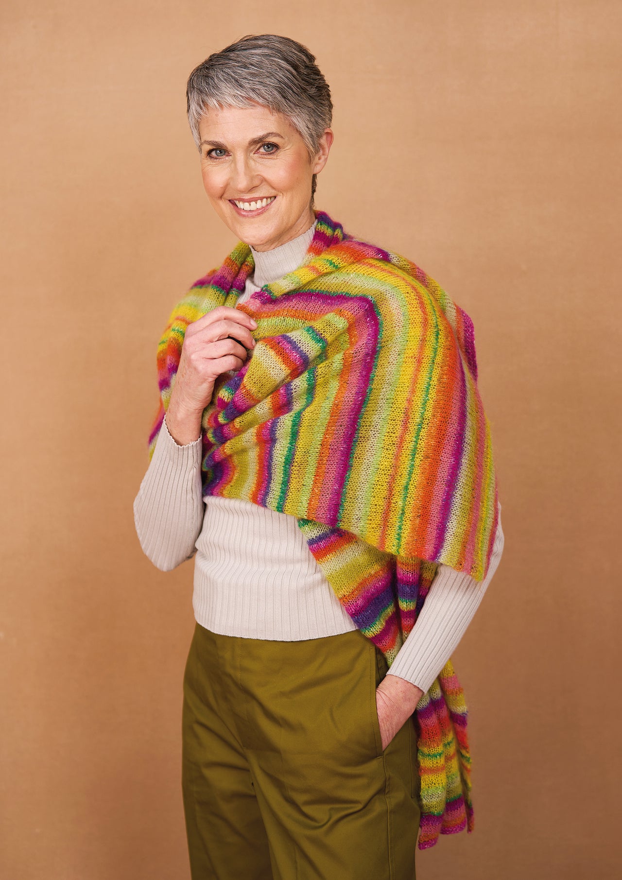 Winter Sunset In Rowan Kaffe Fassett Kidsilk Haze Knitting