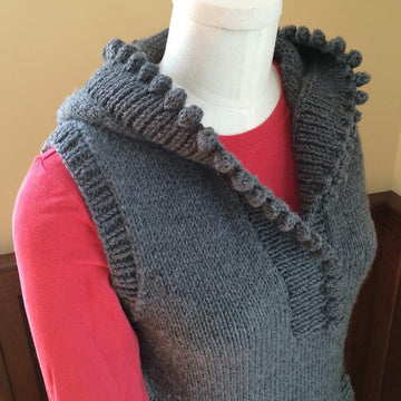 Mulberry Hooded Vest