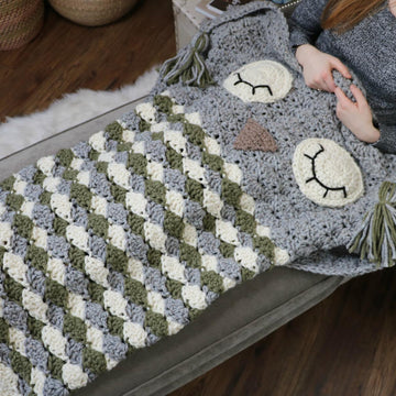 Sleepy Owl Cocoon Blanket