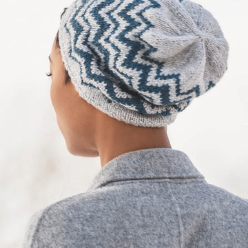 Blue Sky Fibers Springfield Chevron Hat Knitting Pattern
