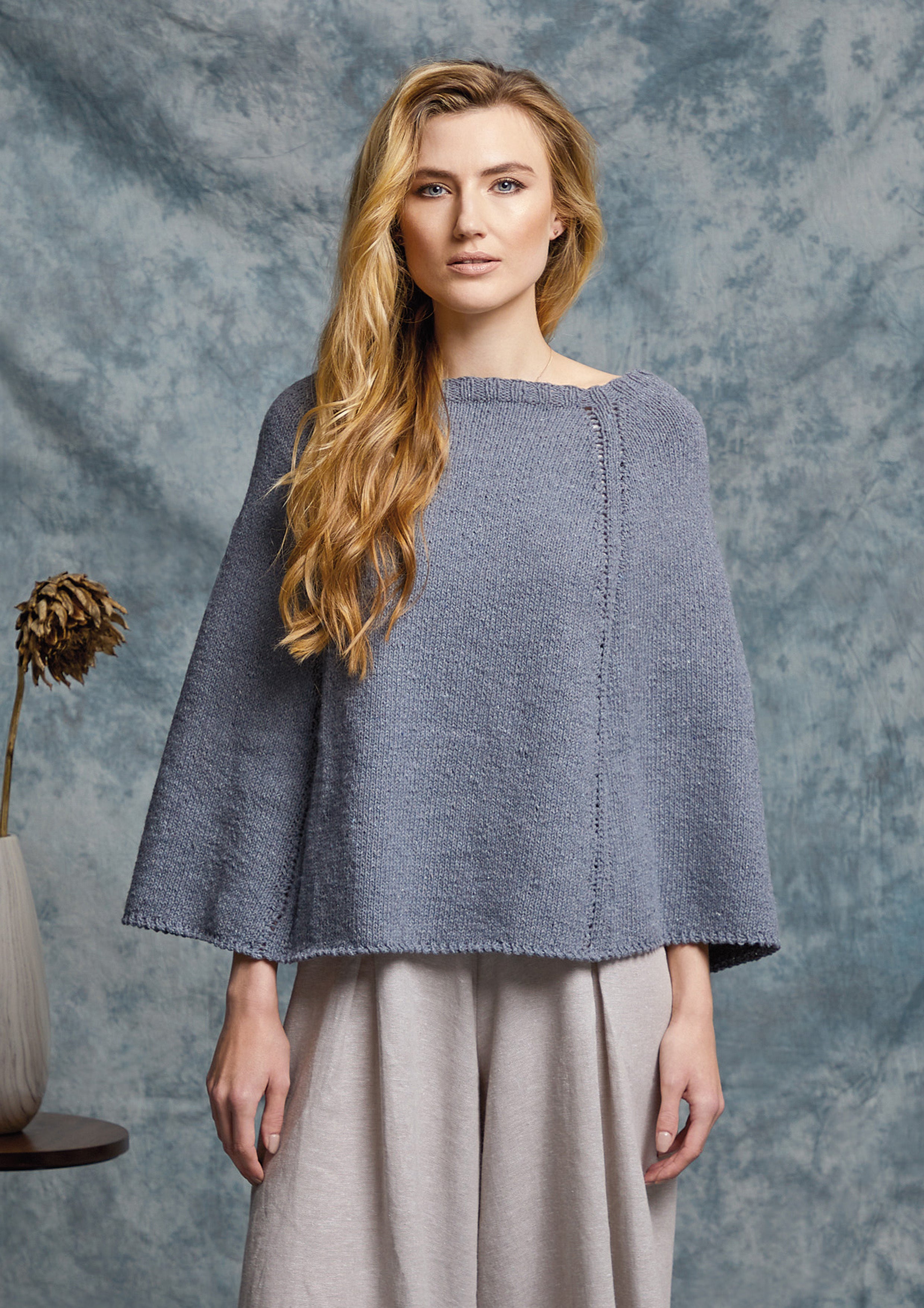 Rowan Eggplant Cape Knitting Pattern