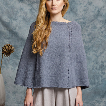 Rowan Eggplant Cape Knitting Pattern