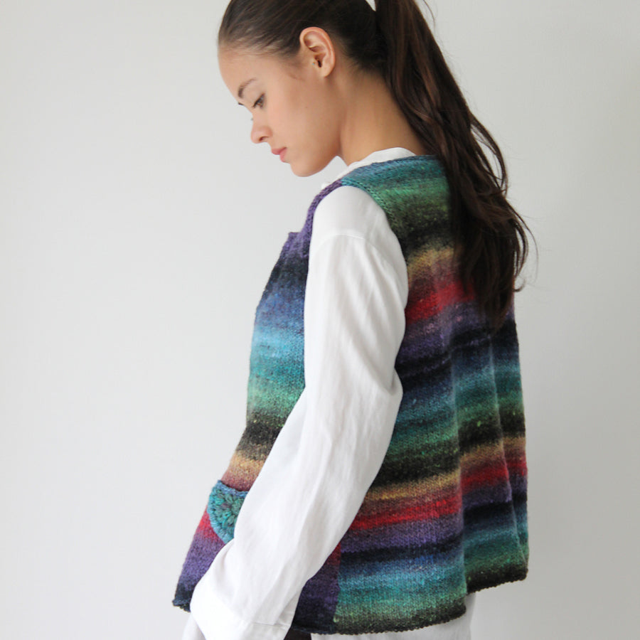 Noro Y Button Down Vest Waistcoat Crochet Pattern
