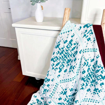 Snowflake Hexagon Mosaic Blanket